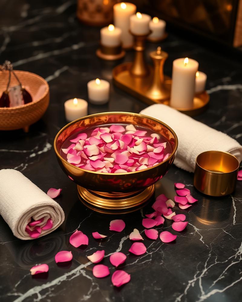 Pedicure spa setup